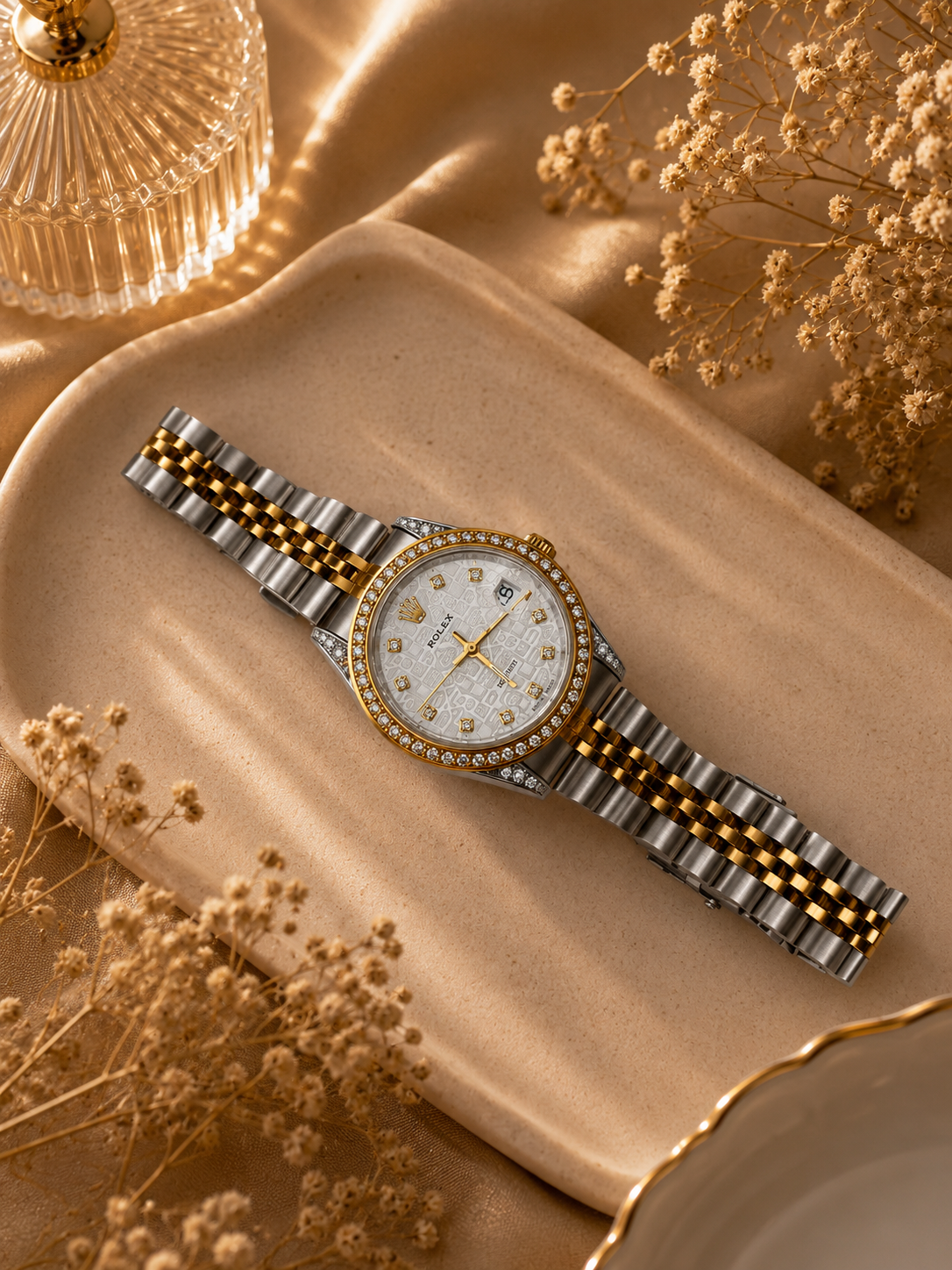 Prestige Diamond Bezel Two-Tone Luxury Watch